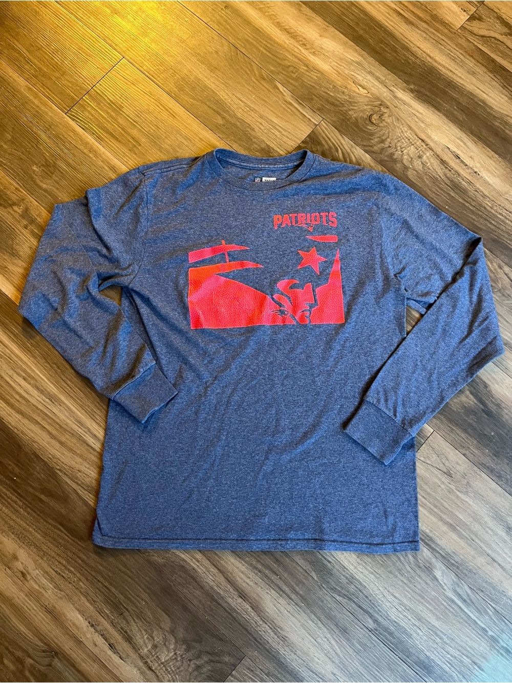 Patriots Long Sleeve Blue and Red